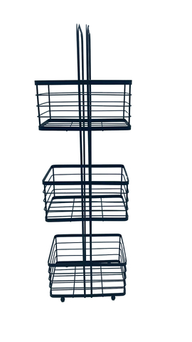 Bathroom Basket Storage Rack，Hanging Rack in Kitchen