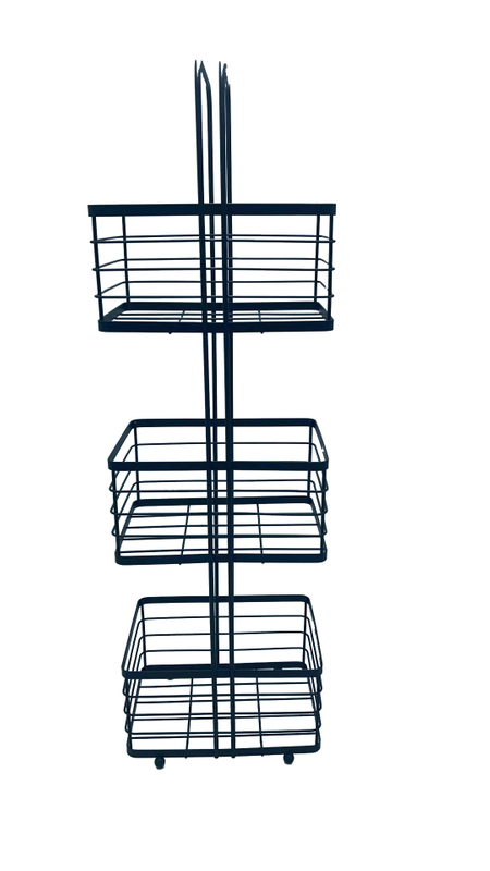 Bathroom Basket Storage Rack，Hanging Rack in Kitchen