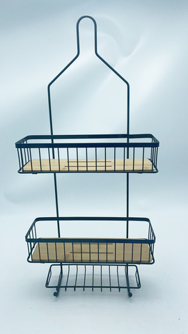 Bathroom Basket Storage Rack，Hanging Rack in Kitchen, Living Room 