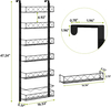 Home Multi-level Adjustable Basket Food Storage Room Organizing Rack with Detachable Space Saving Door Hanging Rack