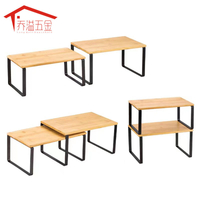 Multifunctional Storage Rack with Wood