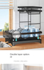 Kitchen Drainage Bowl And Dish Rack, Bowl And Dish Storage Rack, Detachable Water Guiding Double Layer Bowl And Dish Storage Rack, Chopsticks Rack