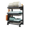 Kitchen Storage Rack, Multifunctional Dish Rack, Bowl And Chopsticks Storage, Buckle Type Countertop, Wall Mounted Dish Storage Rack, Drainage Rack