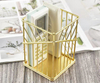 Creative Item Storage Basket Iron Art Desktop Sundry Sorting Storage Basket Home Pen Holder Rose Gold Storage Basket
