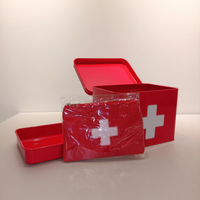 Home Use Medicine Storage Can Medical Kit Galvanized Metal First Aid Box