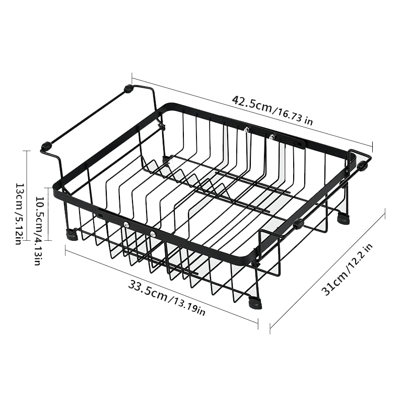 Multi Purpose Sink Organizer, Can Hold The Table Top To Drain The Water From Dishes, Neatly Organized, with A Retractable Design, Can Accommodate Any Size Sink, Suitable for Use.