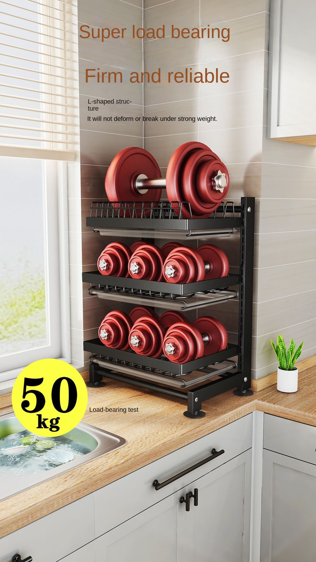Kitchen Storage Rack, Multifunctional Dish Rack, Bowl And Chopsticks Storage, Buckle Type Countertop, Wall Mounted Dish Storage Rack, Drainage Rack