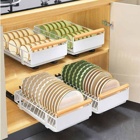 Under Sink Cabinet Pull-out Storage Rack