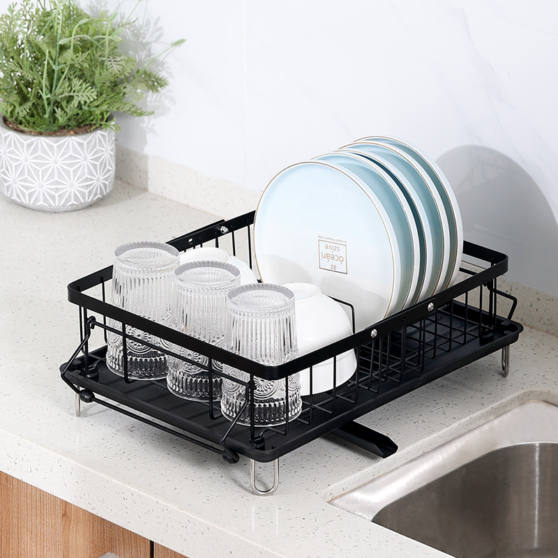 Multi Purpose Sink Organizer, Can Hold The Table Top To Drain The Water From Dishes, Neatly Organized, with A Retractable Design, Can Accommodate Any Size Sink, Suitable for Use.