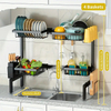 Kitchen's New Proposal for An Integrated Square Pipe Sink Rack, Retractable Drain Bowl And Dish Rack, Storage Rack, Countertop Storage Rack