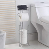 European Style Bathroom with Storage Basket, Detachable Toilet Paper Roll, Tissue Holder