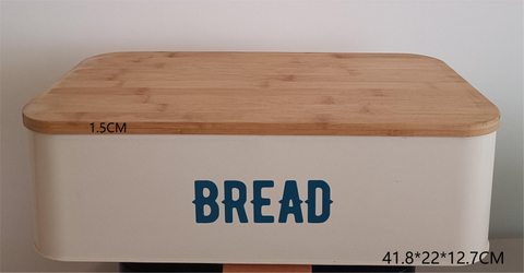 Bread Storage Can for Home Or Camping with Bamboo Cover