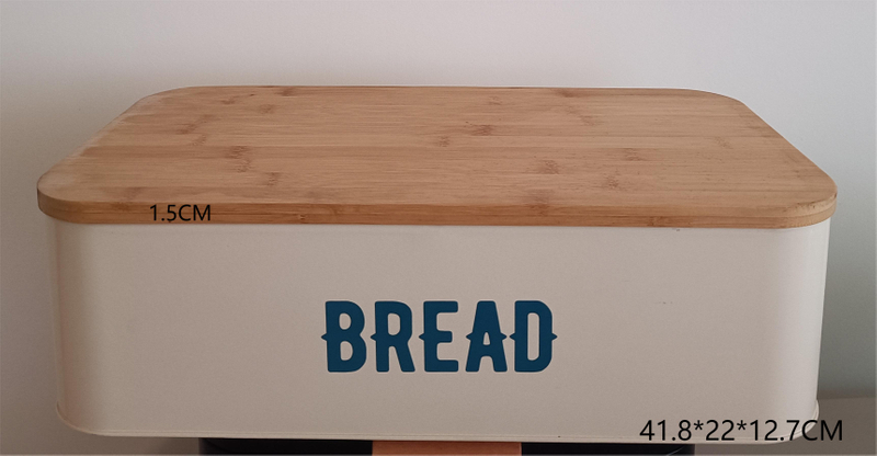 Bread Storage Can for Home Or Camping with Bamboo Cover